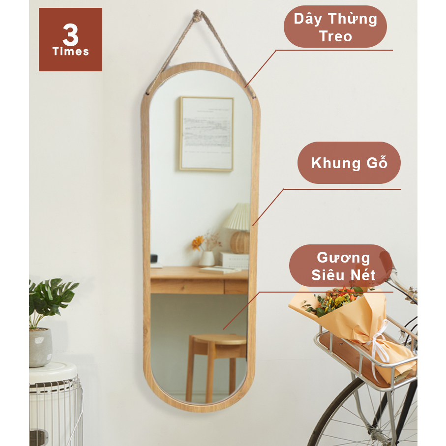 (BAO BỂ VỠ) Gương MÂY toàn thân, gương treo tường decor, soi siêu nét, hàng loại 1 nhiều kích thước