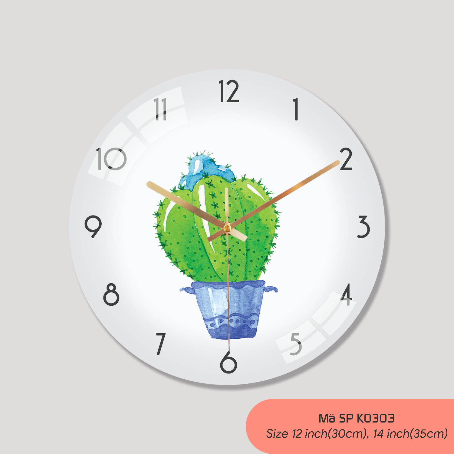 Đồng hồ đẹp treo tường, đồng hồ treo tường sang trọng mã K0303