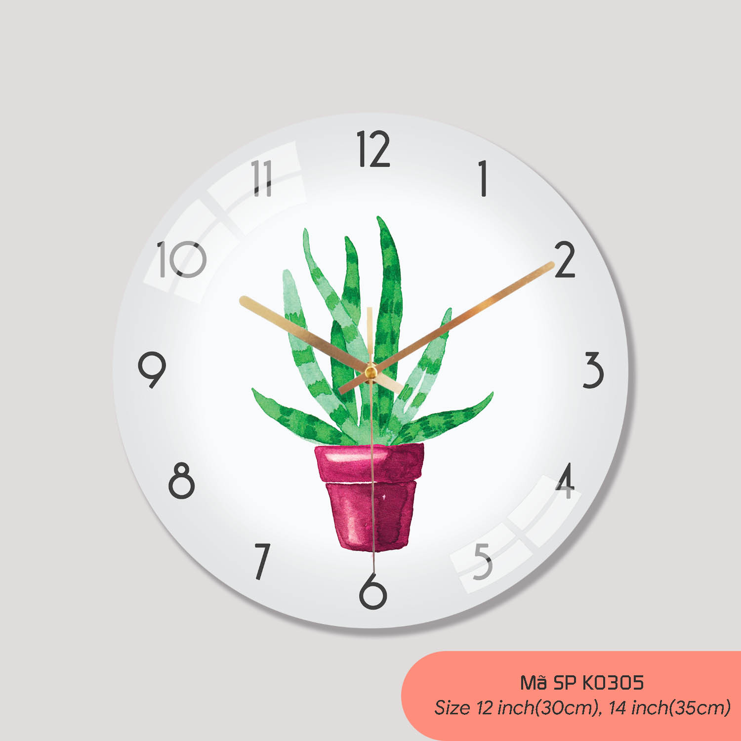 Hình ảnh đồng hồ treo tường đẹp, đồng hồ trang trí phòng khách mã K0305