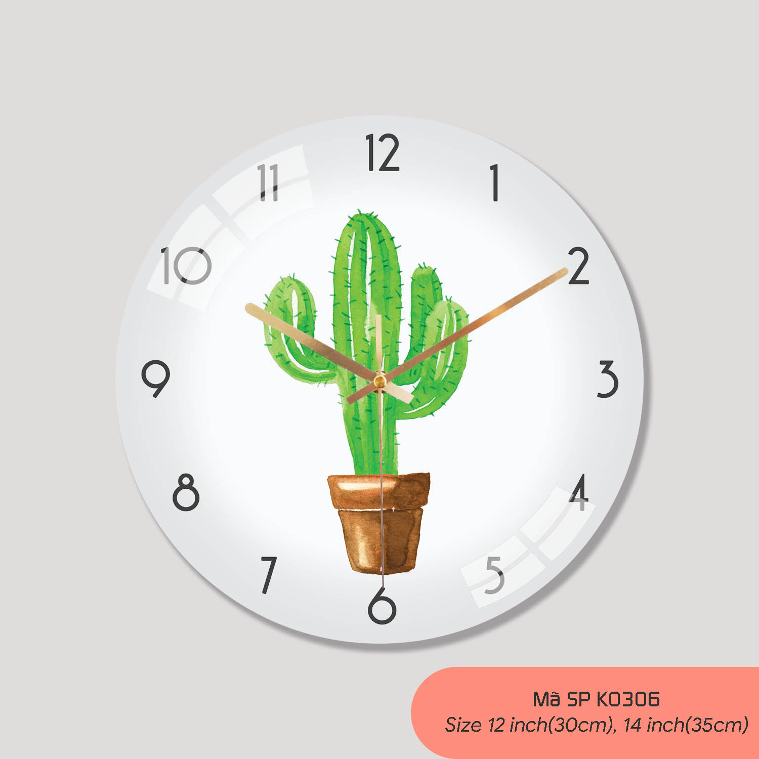 Đồng hồ tranh treo tường, đồng hồ phòng khách mã K0306