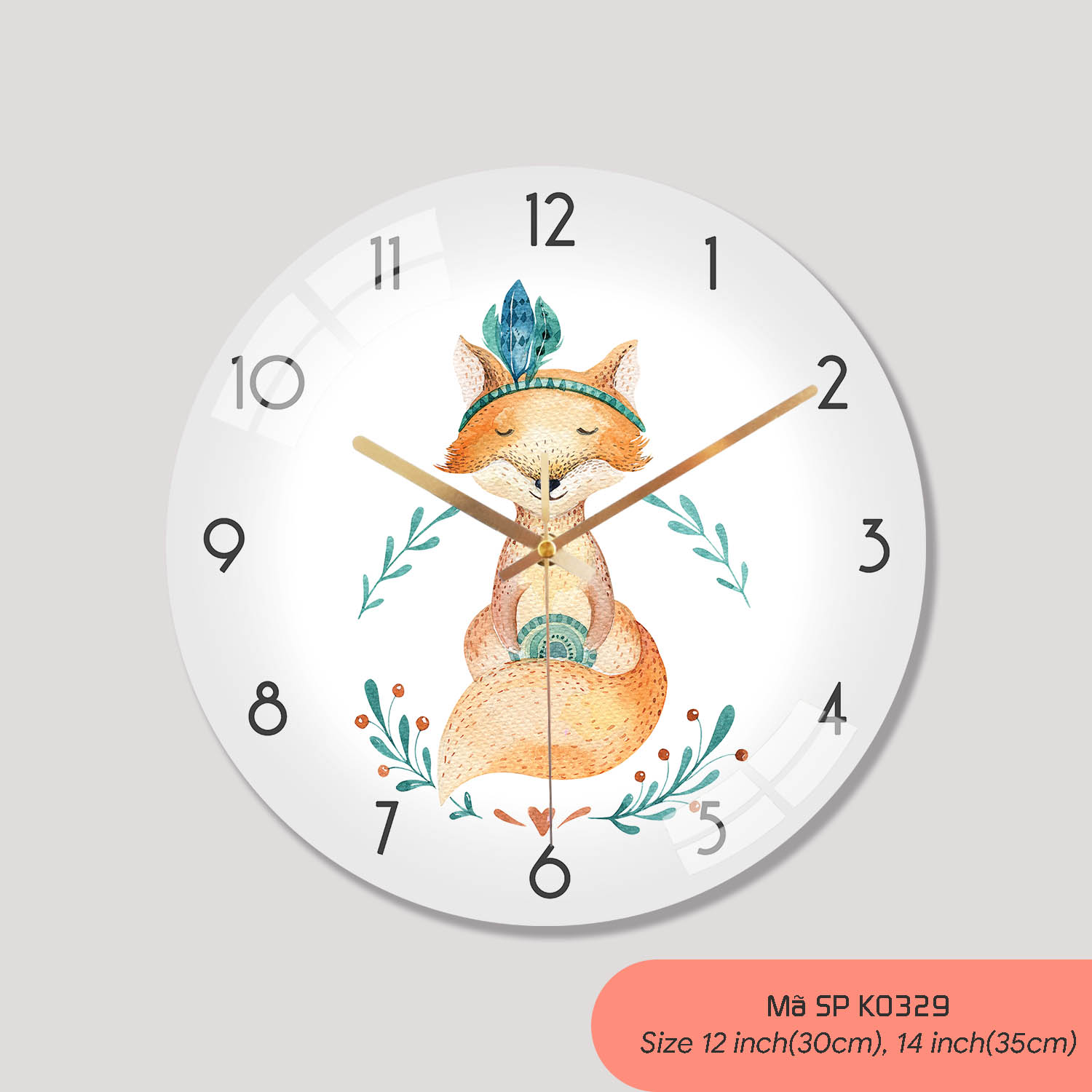 Đồng hồ tranh treo tường, đồng hồ treo tường trang trí phòng khách mã K0329