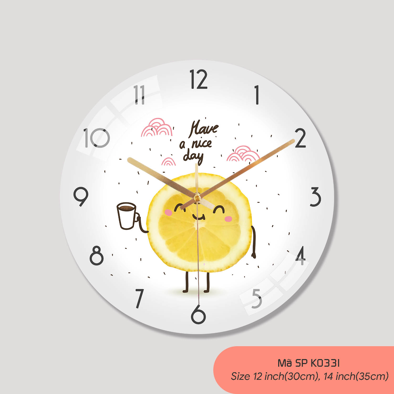 Tranh đồng hồ treo tường, đồng hồ phòng khách mã K0331