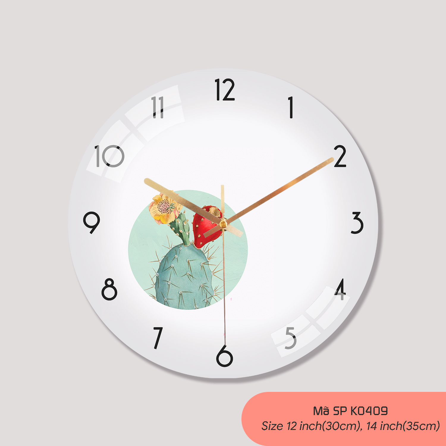 Đồng hồ treo tường tranh, đồng hồ treo tường phong cách hiện đại mã K0409