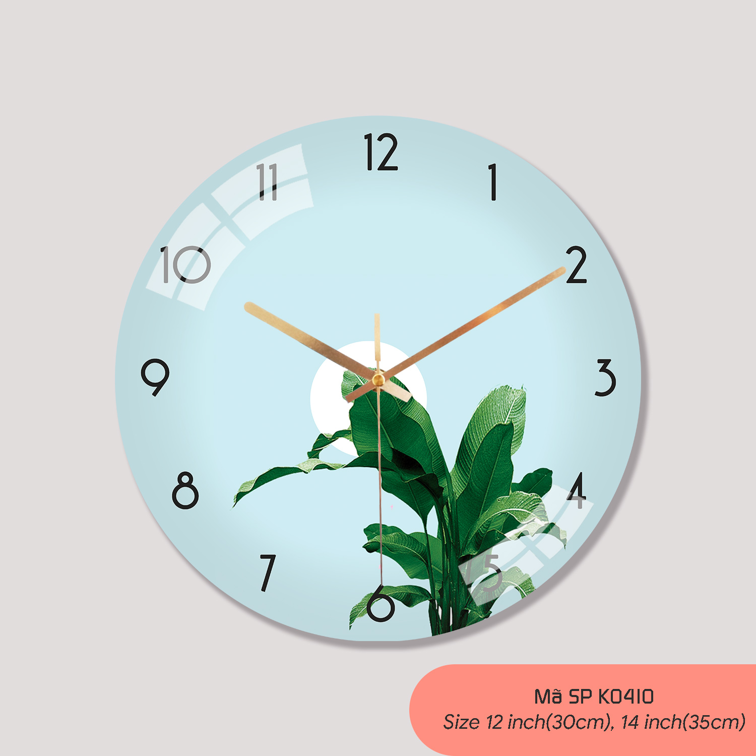 Đồng hồ trang trí nội thất, đồng hồ treo tường mã K0410