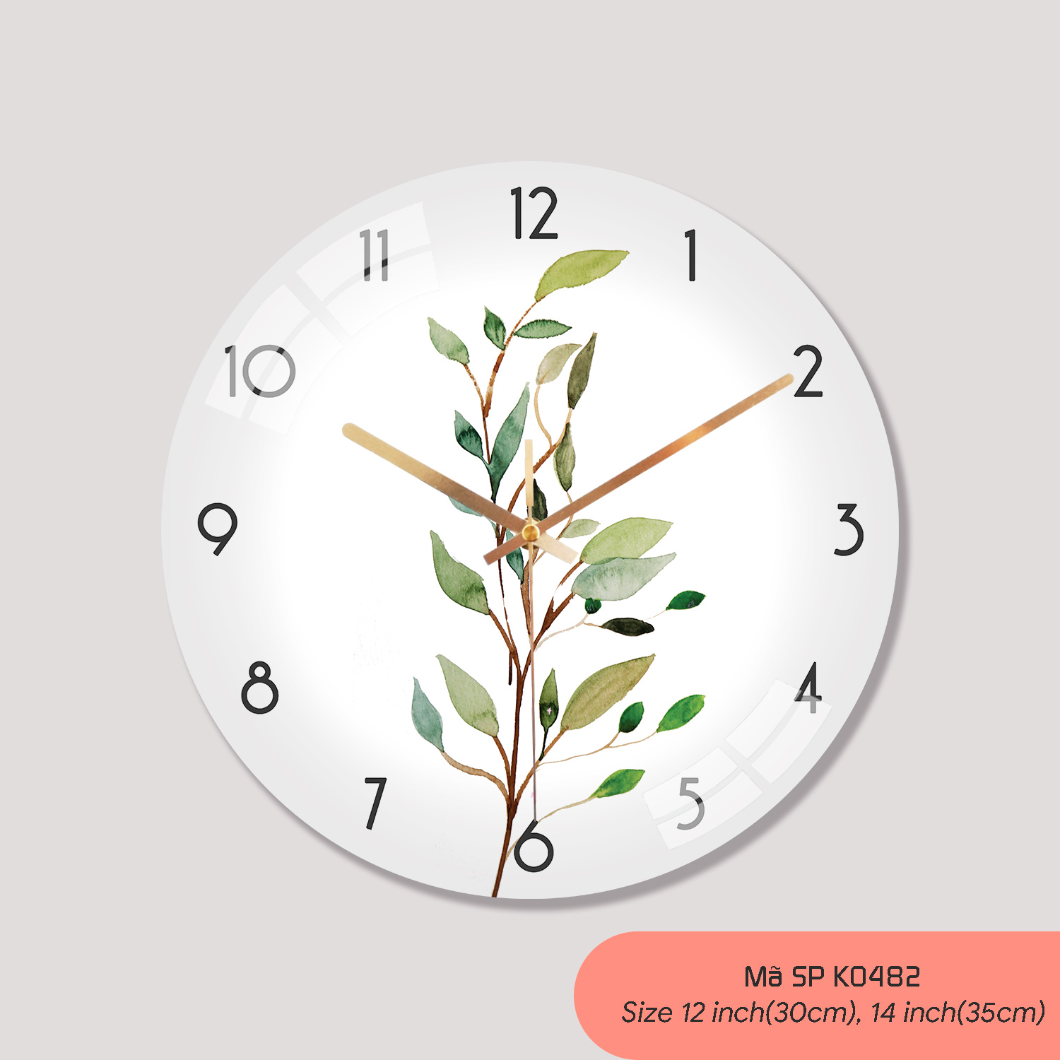 Hình ảnh đồng hồ treo tường, đồng hồ trang trí nội thất mã K0482