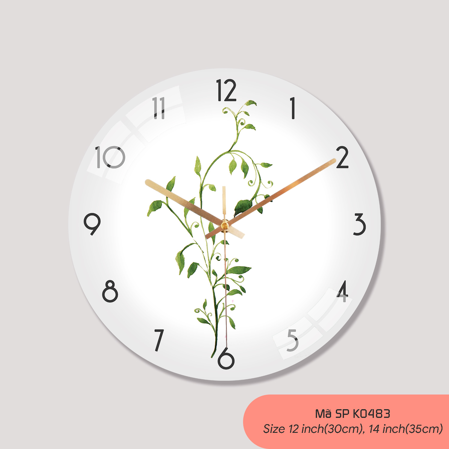 Đồng hồ treo tường tranh, đồng hồ treo tường trang trí phòng khách mã K0483