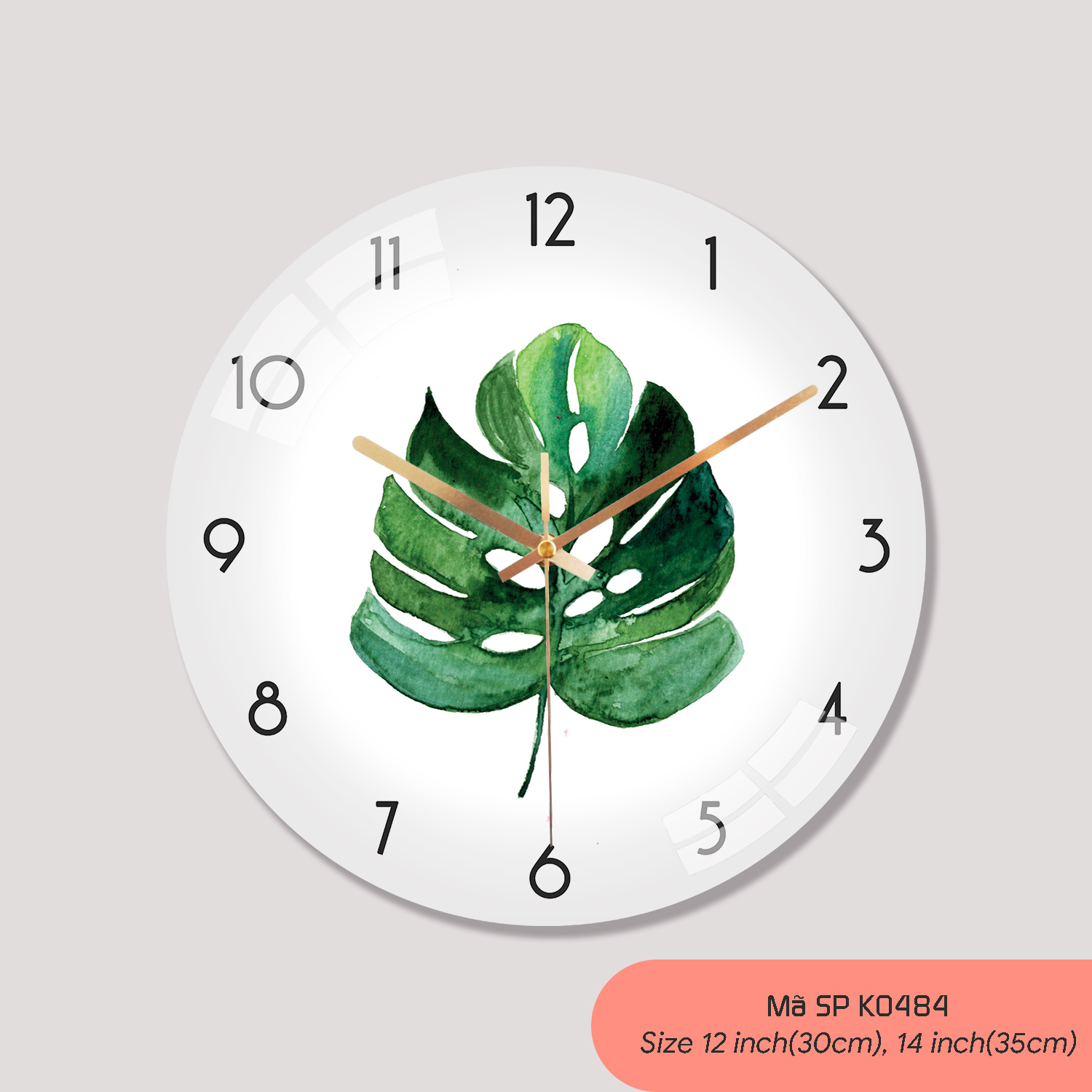 Đồng hồ treo tường tranh, đồng hồ treo tường hiện đại mã K0484